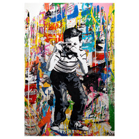 Décoration d'intérieur, toile encadrée en alliage d'aluminium, art mural, graffiti de rue, impression HD pop, œuvres d'art, peinture murale suspendue