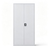 Armoire de classement métallique à 2 portes verrouillables, structure KD, pour bureau, avec étagères réglables, vente en gros usine