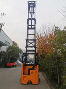 저렴한 가격 20-45mm 전기 도달 트럭 48V 3t 용량 착석 전기 지게차 팔레트 창고 용 스태커 화살표 통로 - Product Image 4