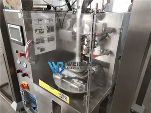 Mesin Pengemas Kantong Teh Segitiga Herbal Bunga Kering Otomatis WB-180CS-4 dengan Benang