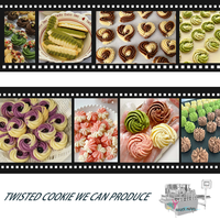BNT-700C Extrudeuse de biscuits torsadés tricolores, extrudeuse de beurre automatique à oscillation, nouvelle, en acier inoxydable, multifonctionnelle