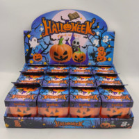 Jouet anti-stress souple en forme de citrouille d'Halloween, extensible, design de dessin animé, matériau TRP, taille personnalisée
