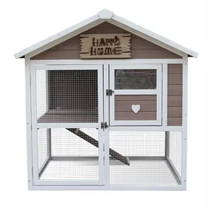 제조 가격 저렴한 토끼 케이지 상업 나무 디자인 애완 동물 집