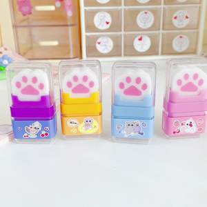 2025 Offre Spéciale Kawaii <span class=keywords><strong>librairie</strong></span> papeterie mode personnalisé Flexible caoutchouc gomme drôle chat patte conception assorties gommes pour - Product Image 2