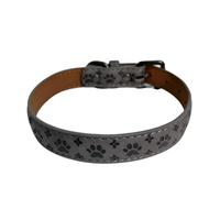 Collier pour chien en cuir gaufré, doux et durable, accessoire de promenade quotidienne haut de gamme pour chien