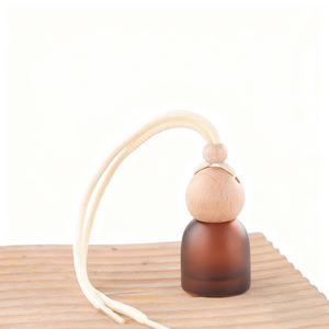 Thiết kế mới rỗng bơm lại 10ml màu mờ làm mát không khí xe treo chai thủy tinh - Product Image 2