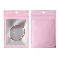 Mini Sacs Plastiques Ziplock Personnalisés, Sachets à Fermeture Éclair Refermables pour Emballage, Sacs Ziplock en Feuille d'Aluminium Mylar avec Fenêtre