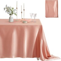 Nappe rectangulaire en satin lisse d'usine à prix abordable pour banquets de mariage et fêtes – Nappes en satin de soie brillantes pour réceptions