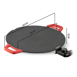 Sartén Eléctrica Antiadherente Redonda al Mejor <span class=keywords><strong>Precio</strong></span>, Herramienta para Barbacoa, Parrilla Eléctrica - Product Image 2