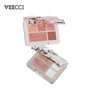 Paleta de sombras de ojos de cinco colores delicada paleta de maquillaje de viaje portátil sin polvo de larga duración impermeable - Product Image 2