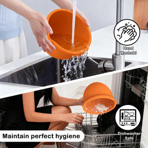 Rivestimenti in Silicone per Ciotole da Miscelazione Compatibili con Mixer <span class=keywords><strong>KitchenAid</strong></span> da 5 Quarti, Include 3 Rivestimenti e Coperchi, Lavabili in Lavastoviglie - Product Image 3