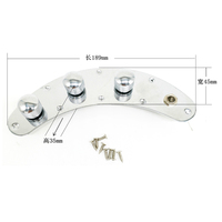 Grosir pelat kontrol gitar berkabel sakelar terisi penuh untuk Bass / PB Bass gaya Music Man, krom