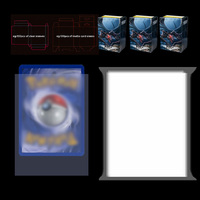 Wholesale Competitive Price Soft Clear Protector Premium Flexible Anti-Static Trading Card Sleeves for Standard Size Cards