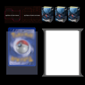 Prix de gros compétitif, protège-cartes souples transparents de qualité supérieure, antistatiques, pour cartes de taille standard - Product Image 1