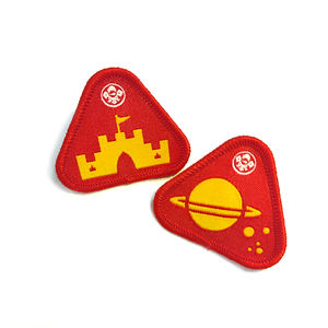 Parche personalizado tejido para planchar para sombreros, insignia con logotipo de marca, parches tejidos para ropa - Product Image 6