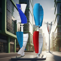 Éolienne verticale 10 kW à faible bruit et faible régime, forme spirale, modèle 2026 pour usage domestique