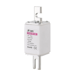 Fusible de protection pour stockage d'énergie 1000Vdc 1500Vdc 100A-350A, fusible céramique en cuivre, capacité de coupure 50kA pour la protection des batteries - Product Image 2