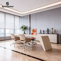 Bureau de direction moderne en bois massif de luxe SpaceUnited