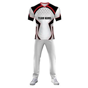 Maillots de cricket personnalisés pour hommes, qualité supérieure, impression par sublimation, polyester respirant, séchage rapide, légers, écologiques - Product Image 2