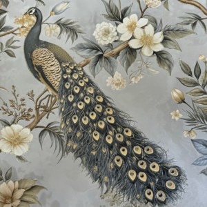 <span class=keywords><strong>Carta</strong></span> <span class=keywords><strong>da</strong></span> <span class=keywords><strong>Parati</strong></span> di Lusso con Motivo a Pavone, Design Moderno Impermeabile per Appartamenti, Soggiorni, Camere <span class=keywords><strong>da</strong></span> Letto e Hotel - Product Image 3