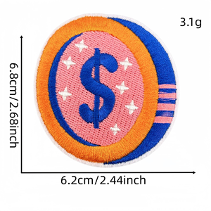 Patchs brodés magnétiques roses « Money Magnet » avec slogan « Girl Boss Hustle », appliques thermocollantes « Money Loves Me », badges <span class=keywords><strong>pour</strong></span> sacs et décorations féminines - Product Image 3