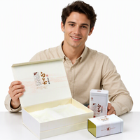 Confezione regalo per tè ribaltabile personalizzata con Design di fascia alta e scatola di carta a guscio duro realizzata con materiali riciclabili