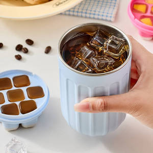 Gobelet à café portable avec grille à glace et logo personnalisé, en acier inoxydable 304, pour thé Boba, avec fabricant de glaçons, tendance été 2026 - Product Image 4