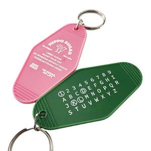 Design Wholesale <b>Custom</b> logo Motel <b>Keychains</b> Printed Plastic Vintage Motel <b>Keychains</b> - Product Image 5