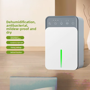 Deshumidificador Pequeño Transfronterizo con Purificación por Secado, Absorbedor <span class=keywords><strong>de</strong></span> Humedad Interior, <span class=keywords><strong>Modo</strong></span> Fuerte, Temporizador <span class=keywords><strong>de</strong></span> 3 Configuraciones, <span class=keywords><strong>Modo</strong></span> <span class=keywords><strong>de</strong></span> Sueño, Silencioso y Ahorrador <span class=keywords><strong>de</strong></span> Energía - Product Image 1