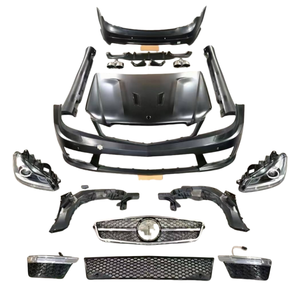 Mercedes Clase C <span class=keywords><strong>W204</strong></span> 07-2014 Actualización ABS Kit de carrocería de parachoques C63 que rodea AMG para C180 C200 C260 C300 con nuevos recortes de luz antiniebla - Product Image 2