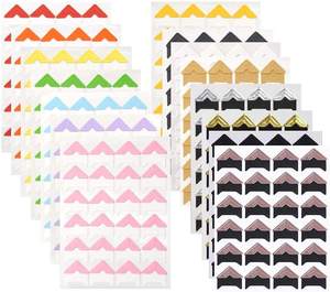 Coins de Photo couleur autocollants d'angle d'image auto-adhésifs pour <span class=keywords><strong>Scrapbooking</strong></span> et estampage journal d'album de bricolage - Product Image 1