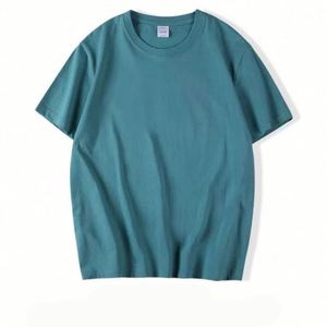 Personality Style T Shirt Hot Selling 100% Cotton Solid Color Blank O-neck T-shirt Custom Logo Printing Men's T-shirt - Product Image 1