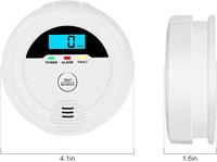 Detektor suara strobo CO, tampilan konsentrasi Digital, detektor Sensor Alarm aman Gas CO keselamatan rumah