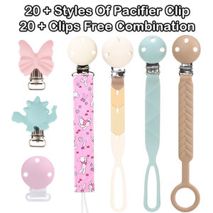 Accesorios para Bebés Libres de BPA, Cadena para Chupetes, Clip para Chupetes, Estuche para Chupetes de Silicona para Bebés - Product Image 1