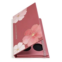 Palette de fards à paupières magnétique mate personnalisée avec miroir, 5/10 compartiments, emballage rigide en papier, inserts en mousse EVA avec dorure à chaud