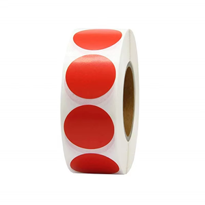 Pegatina de <span class=keywords><strong>vinilo</strong></span> de colores de 1 pulgada, etiquetas personalizables de codificación de colores, pegatinas circulares adhesivas grabables multiusos <span class=keywords><strong>para</strong></span> gafas - Product Image 1