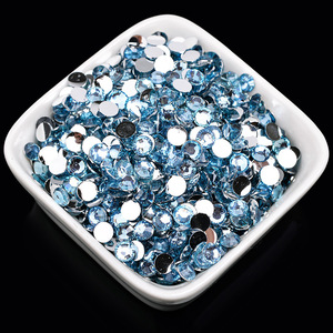 Lan Guang Bán Buôn Chất Lượng Cao Flatback Pha Lê Nhựa Rhinestone Không Hotfix Mạ Dưới <span class=keywords><strong>AB</strong></span> Rhinestone Cho Móng Tay Nghệ Thuật Quần Áo - Product Image 3