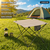Table pliante Oxford de haute qualité, directement de l'usine, pour barbecue et camping, avec structure métallique durable.