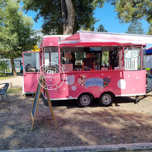 2024 gerobak makanan seluler es krim diakui Ce Trailer makanan seluler dilengkapi penuh Trailer Makanan Cepat seluler - Product Image 1