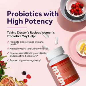 Cápsulas de Probióticos Vaginales WXW Nutraceuticals, Probióticos para la Flora Vaginal de la Mujer, Productos Disponibles, No Apto para Mujeres Embarazadas - Product Image 4