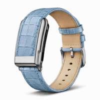 Bracelet de montre intelligente sport en cuir véritable de crocodile de l'Himalaya de qualité supérieure, imperméable, 24 cm, bracelet de remplacement pour Whoop 5.0