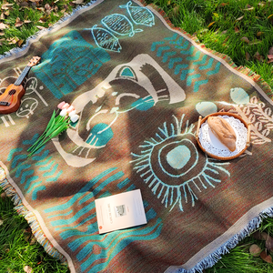 Factory Warehouse Stock Tapestry Camping Blanket Bohemian Pattern <strong>Throw</strong> Blanket <strong>Sofa</strong> Outdoor <strong>Cover</strong> - Product Image 2