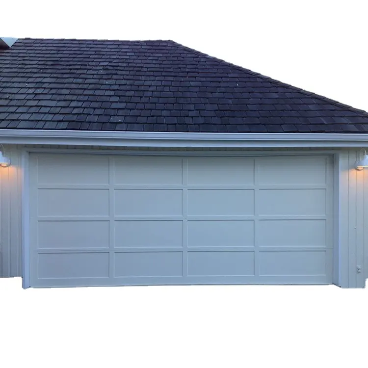 Modern design diy prep painting tinted glass aluminum garage door with sections constitute