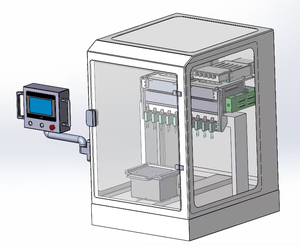 Llenadora de Escritorio de 10 Estaciones de Fábrica, Opciones con y sin Calentamiento, Alta Precisión ±1%, Entrega Rápida - Product Image 5