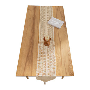 Caminero <span class=keywords><strong>de</strong></span> Mesa Personalizado <span class=keywords><strong>de</strong></span> Estilo Rústico Americano, con Diseño Calado Vintage <span class=keywords><strong>de</strong></span> Hilo <span class=keywords><strong>de</strong></span> Algodón y Patrón <span class=keywords><strong>de</strong></span> Plantas y Flores, en Encaje - Product Image 5