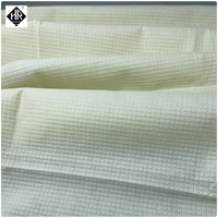 Tissu non tissé HENGRUI HRF120F 120g jaune, isolation thermique 80% Méta/20% Para Aramide, largeur 155cm, petite grille, ignifuge