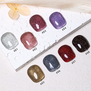 KLANA - Juego de Gel con Purpurina de Diamante en 8 Colores, Venta al por Mayor, Lentejuelas Trituradas de Varios Tamaños, Fórmula Segura de Bajo Olor, Etiqueta Privada Gratuita - Product Image 6