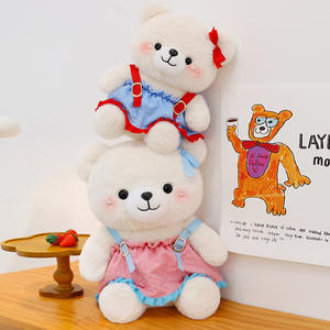 Cadeau personnalisé super doux polyester coton mignon ours en peluche exquis vie quotidienne ODM PP coton soulagement du stress chiot pour enfants - Product Image 3