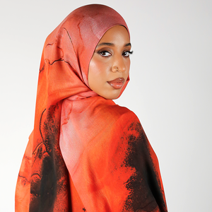 ผ้าคลุมไหล่มุสลิมพิมพ์ลายดอกไม้น้ำหนักเบา2025ผ้าโพกหัวระบายอากาศได้ดีเหมาะสำหรับเดินทางทุกฤดูกาล - Product Image 1