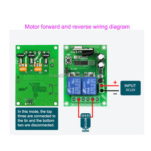 Interrupteur à distance à relais 2 canaux DC12V 24V 433MHz Module <span class=keywords><strong>radio</strong></span> universel Récepteur 2 voies pour porte de garage Moteur CC - Product Image 1